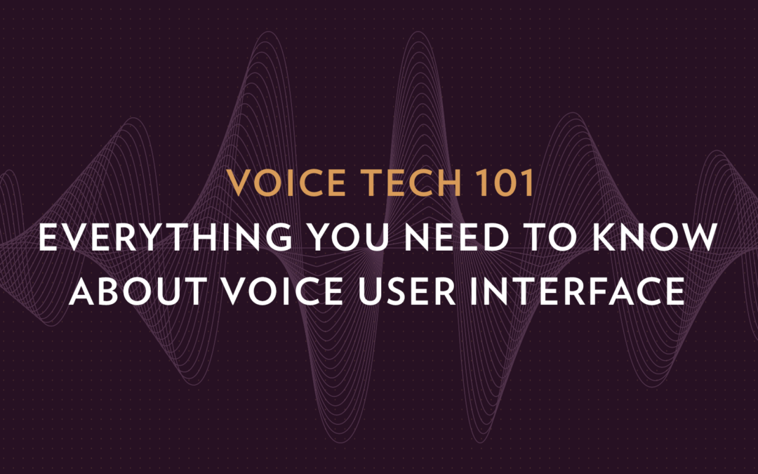 Voice Tech 101: Everything You Need to Know About Voice User Interface